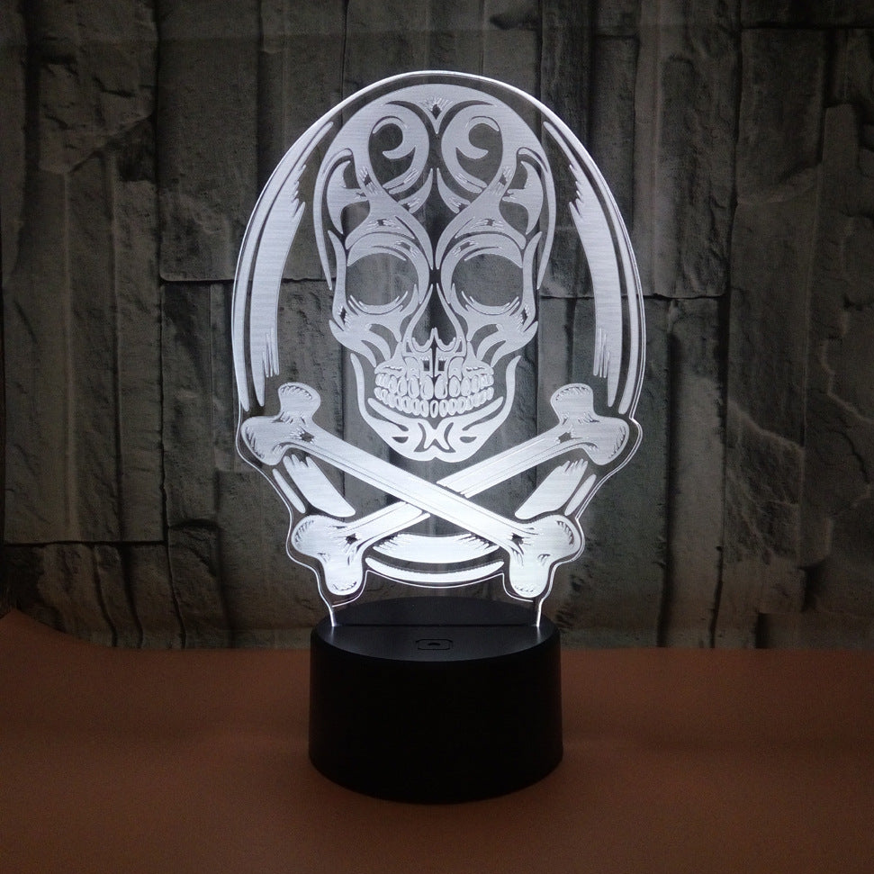 Skull Punk Table Light