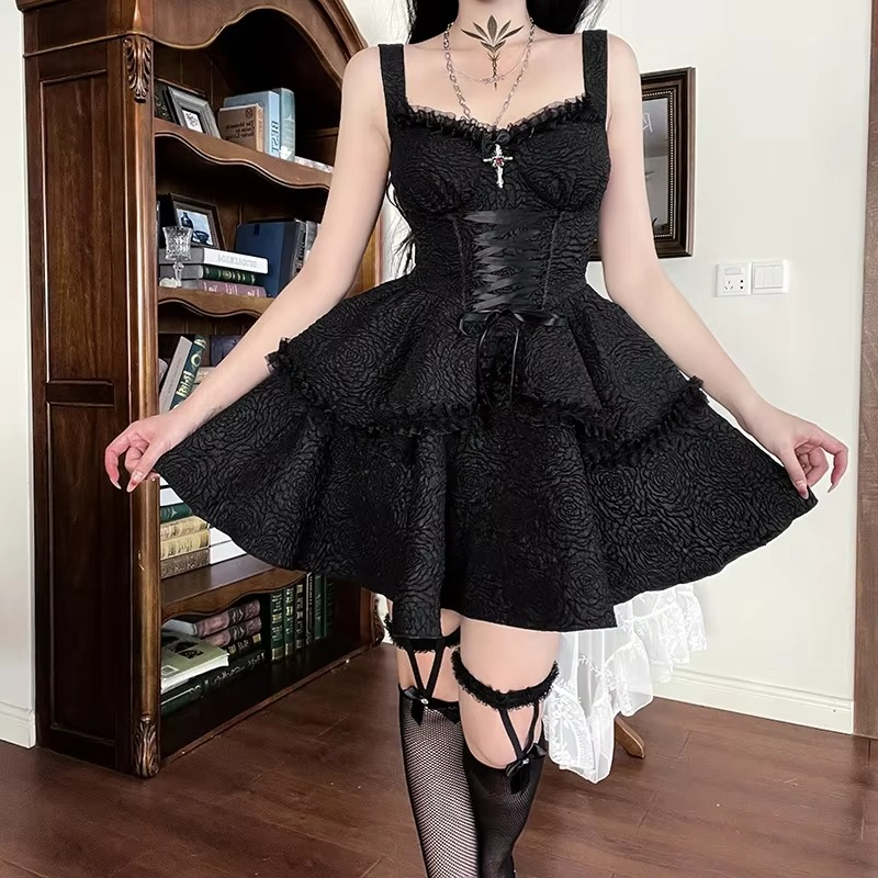 Witch Dress Short Black