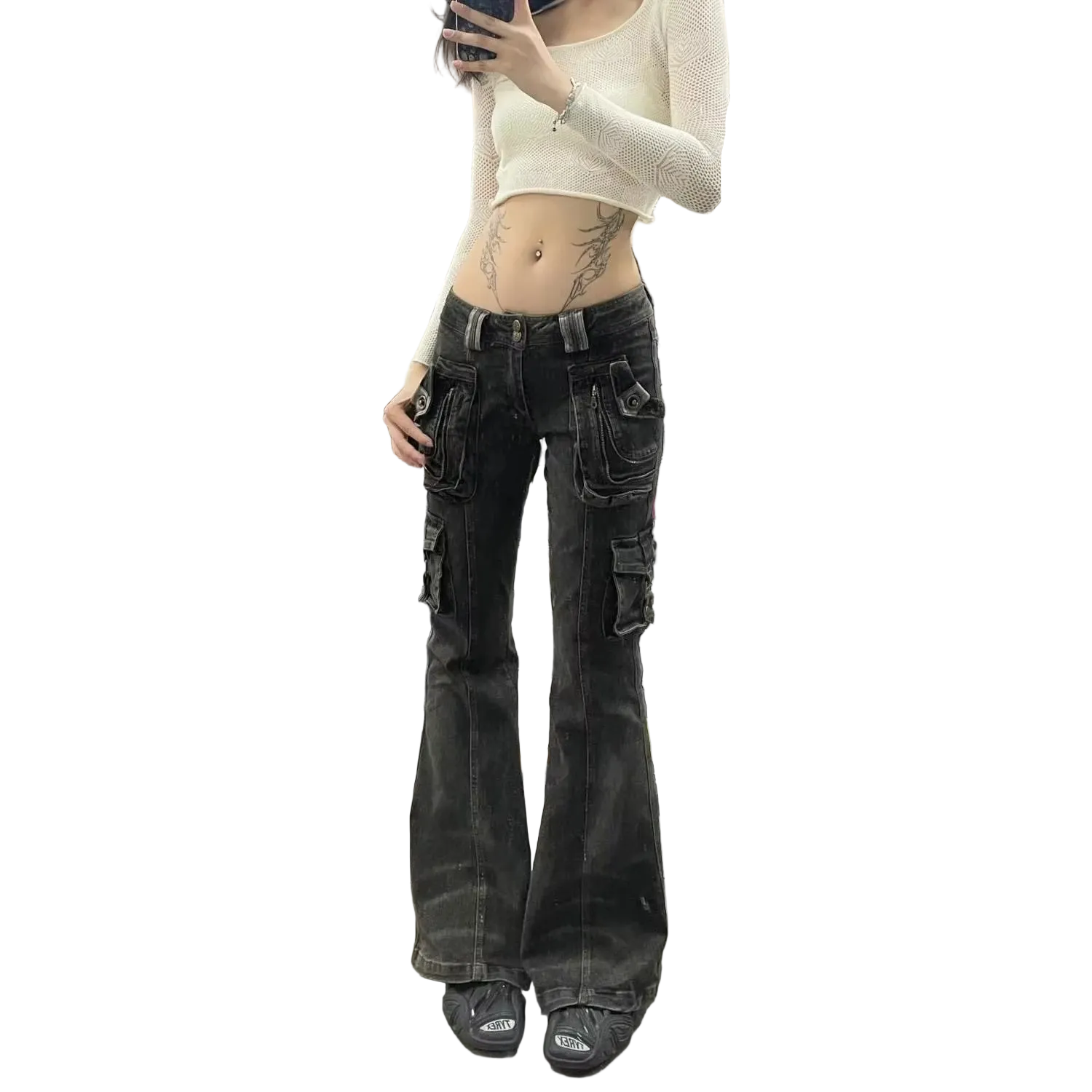 Faded Alternative Flared Jeans