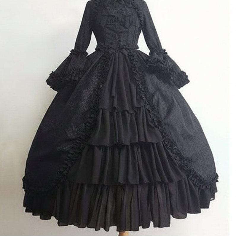 Black Victorian Prom Dress