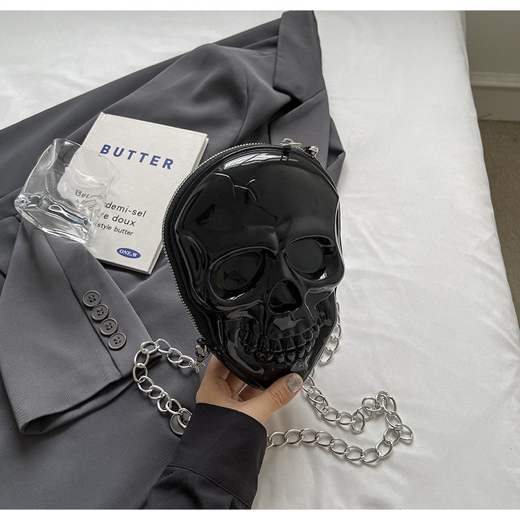3D Skull Crossbody Bag Gothic Womens