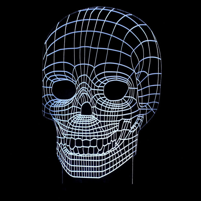 3D Skull Hologram Light LED
