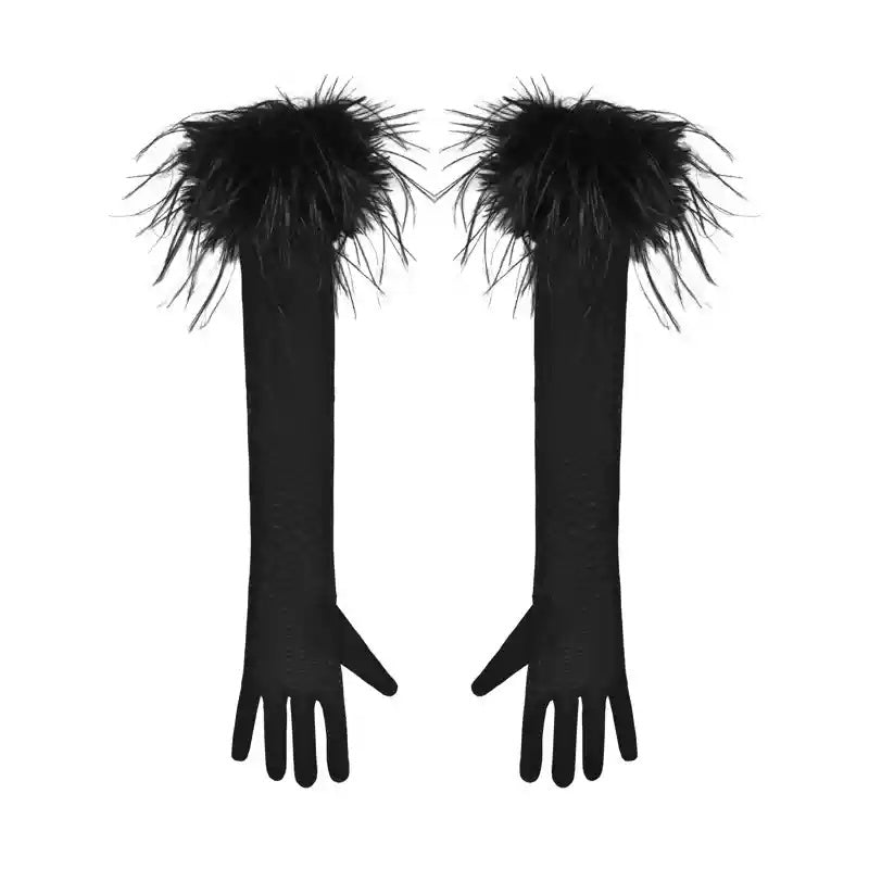 Black Cape Gothic Jacket with Faux Fur