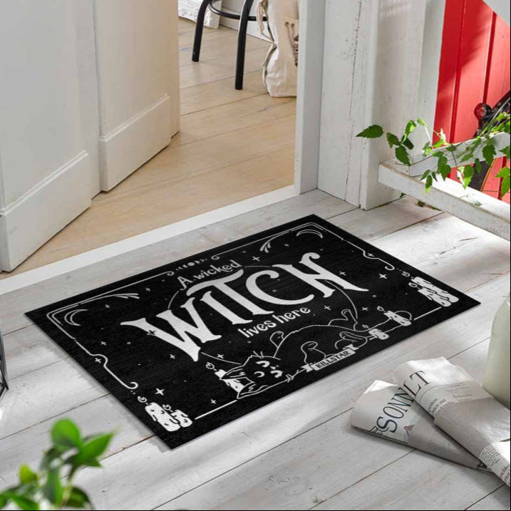 "A Wicked Witch Lives Here" Rug