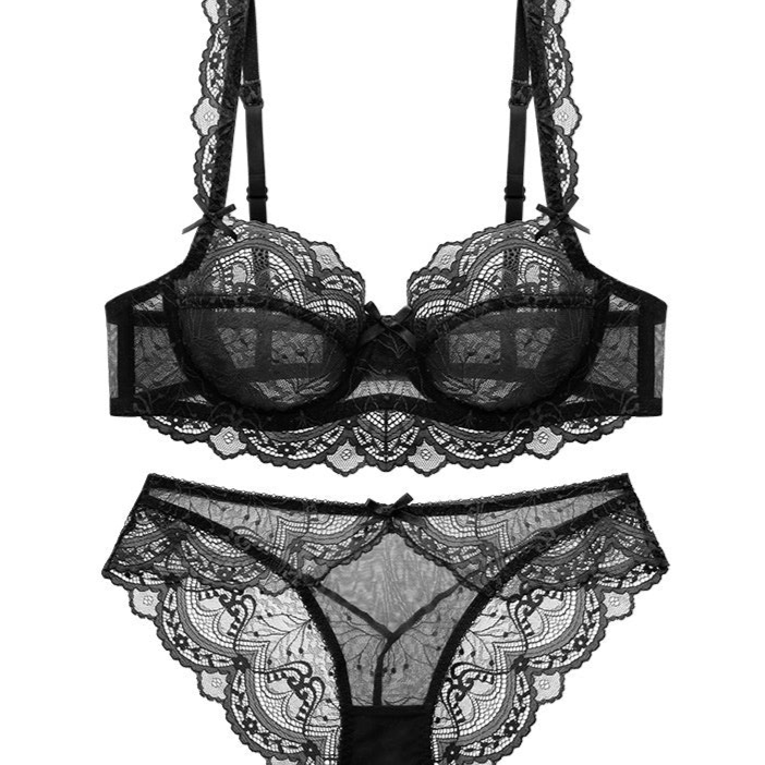 Alt Black Lingerie Set Sheer Lace