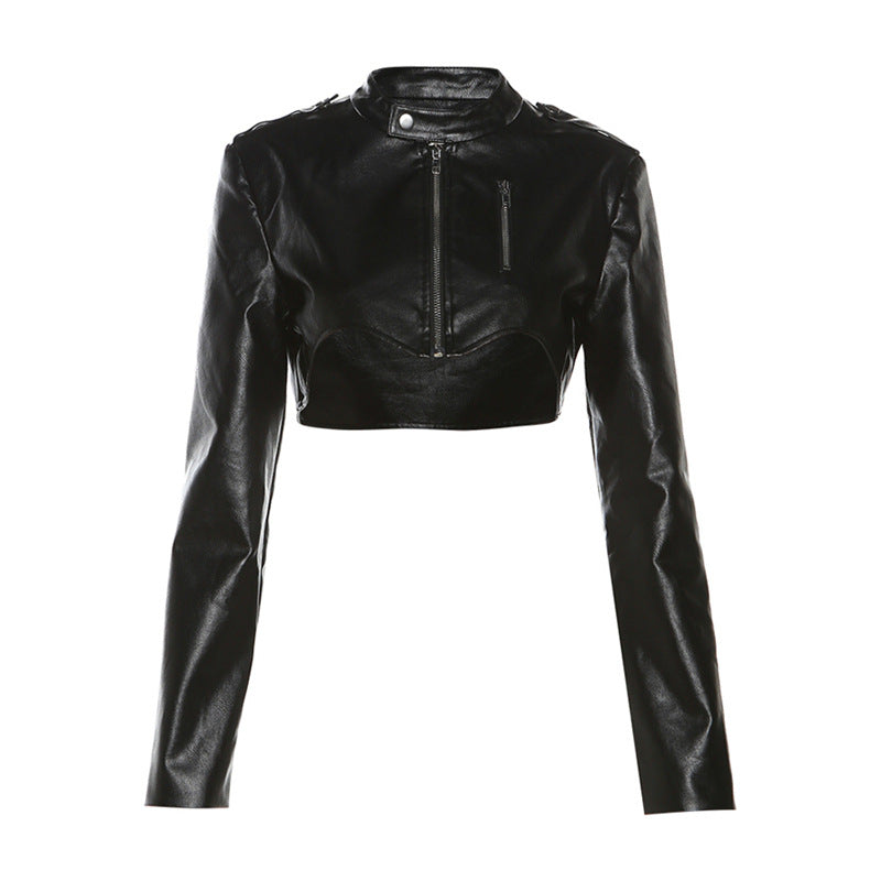 Alt Goth short Leather Jacket