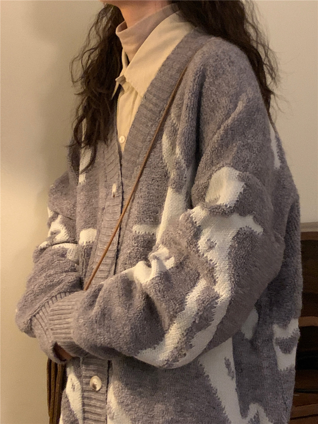 Alternative Cardigan Sweater gray Womens