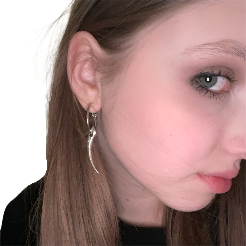 Alternative Skythe Blade Earrings for Women