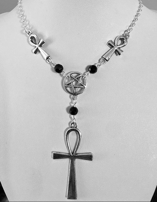 Ankh Pentagram Necklace