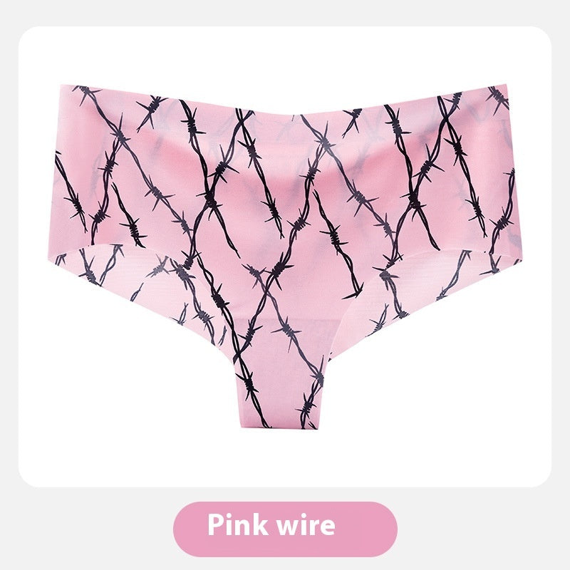 Barbed Wire Panties Pink Womens goth