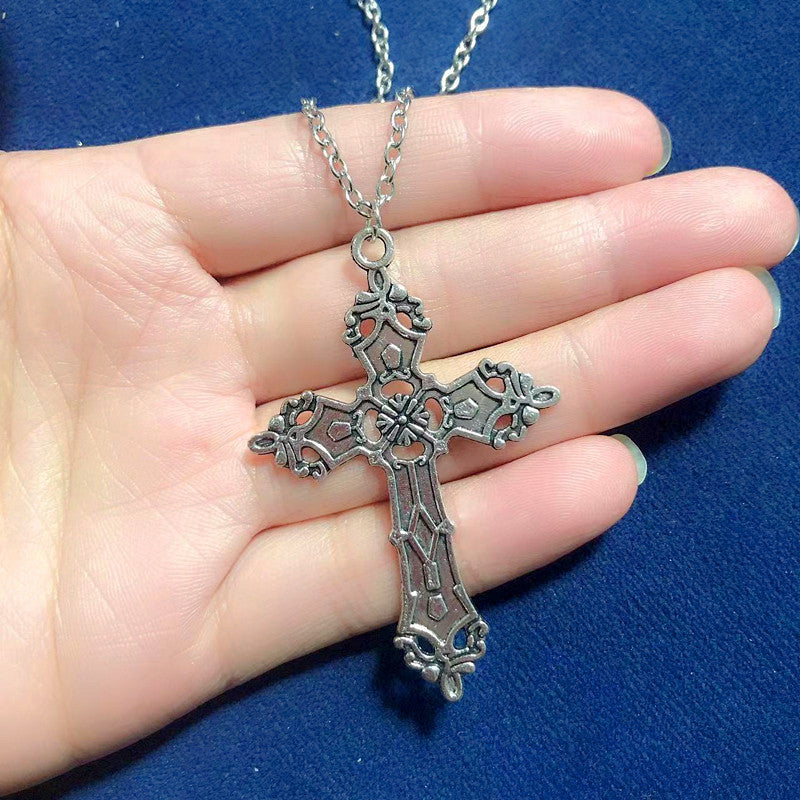 Vintage Baroque Cross Necklace