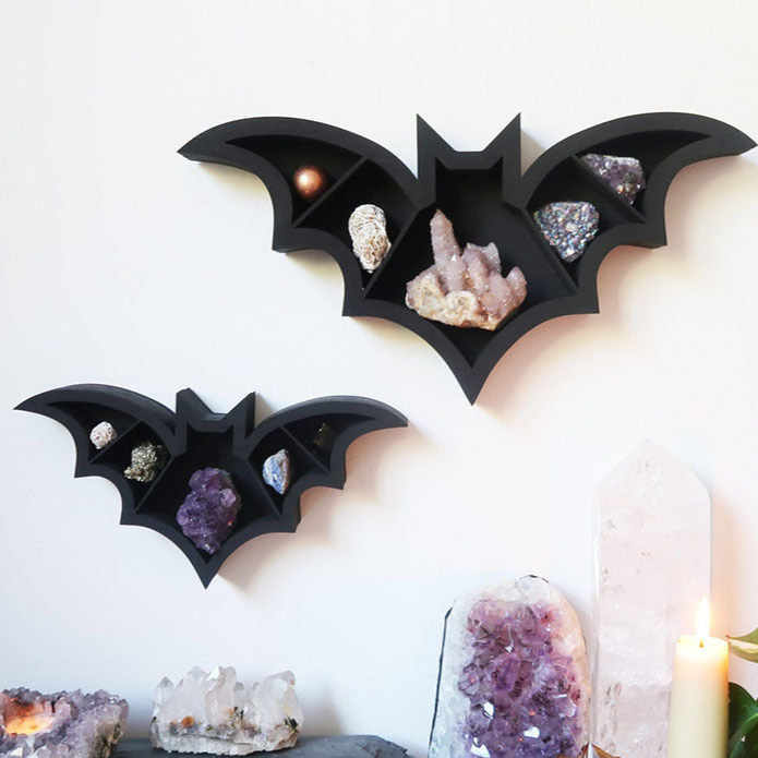 Bat Shaped Wall Rack Shelf