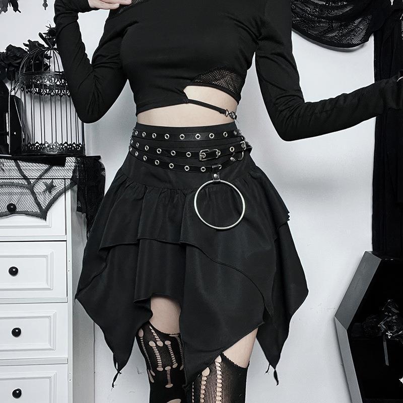Bat Skirt Black Goth