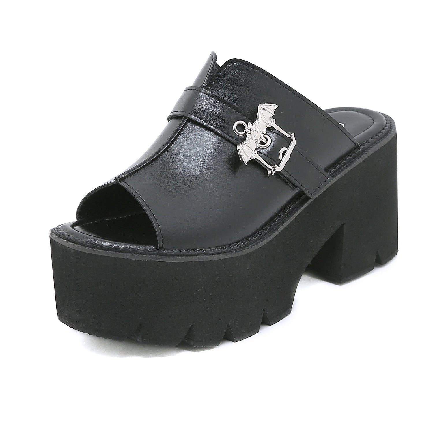 Bat buckle Slide Sandals Gothic slipper