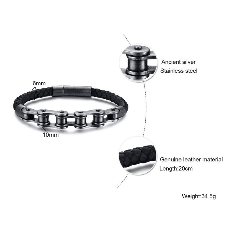Bike Chain Bracelet size guide