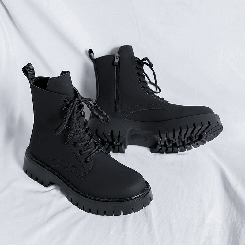 low Black Ankle Boots Men's