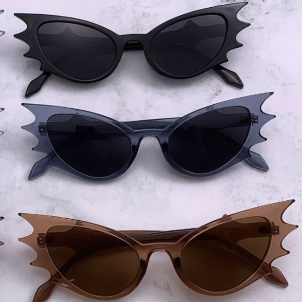 Black Bat Shaped Sunglasses