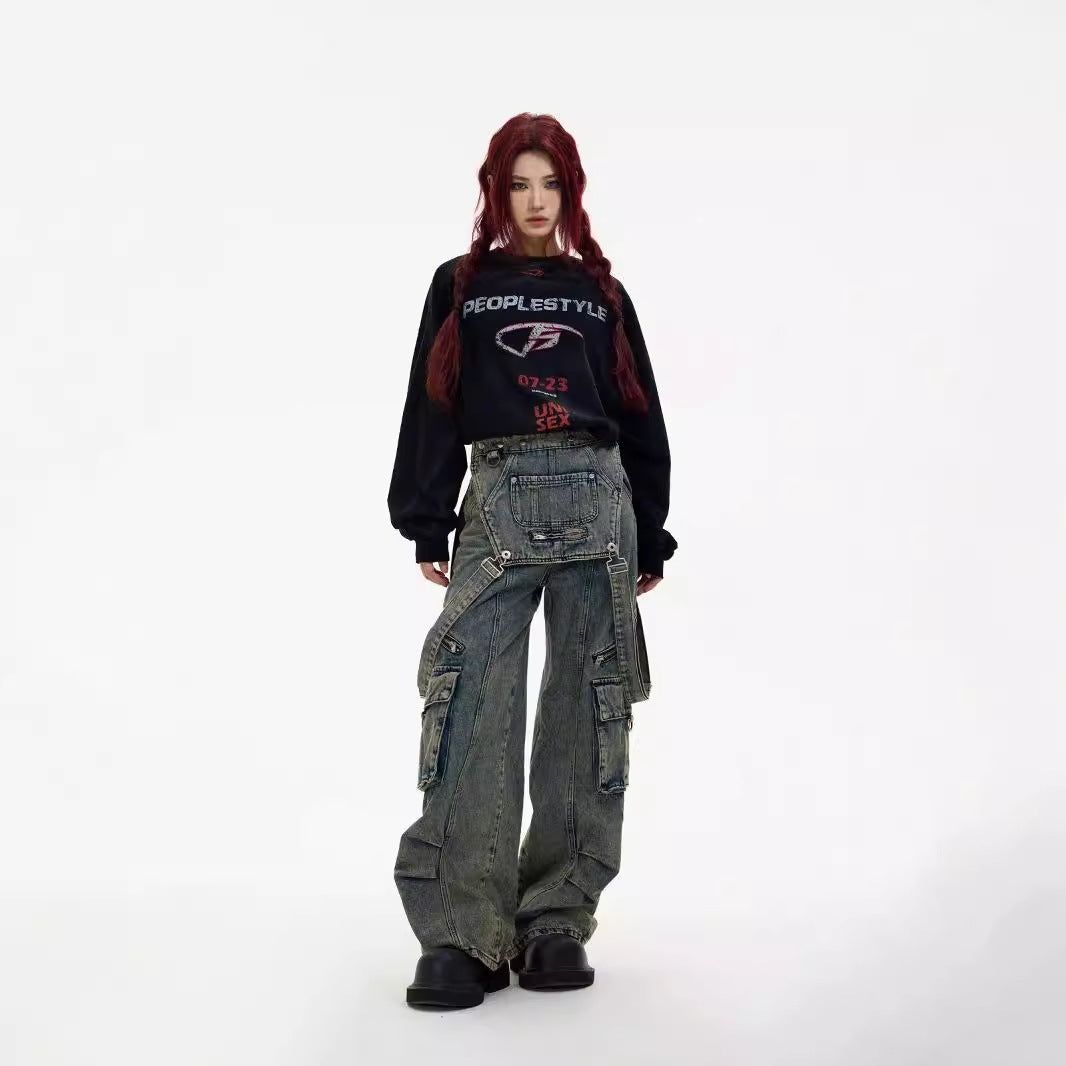 gray denim unisex romber