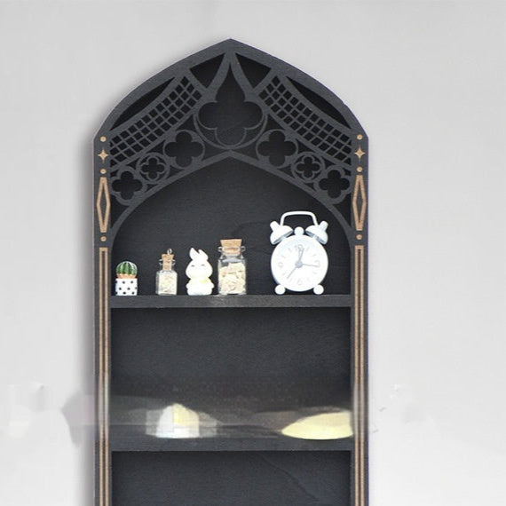 Black Goth Bookshelf hanging rack