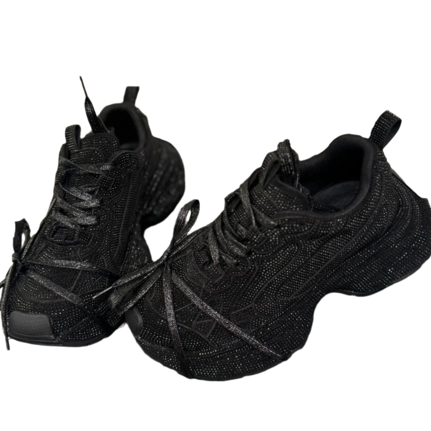 Black Goth Running Shoes Athletic Sneakers