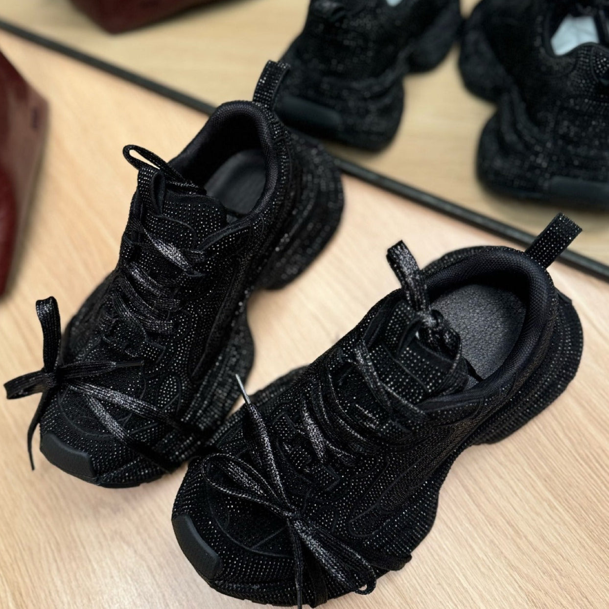 Black Goth Athletic Sneakers