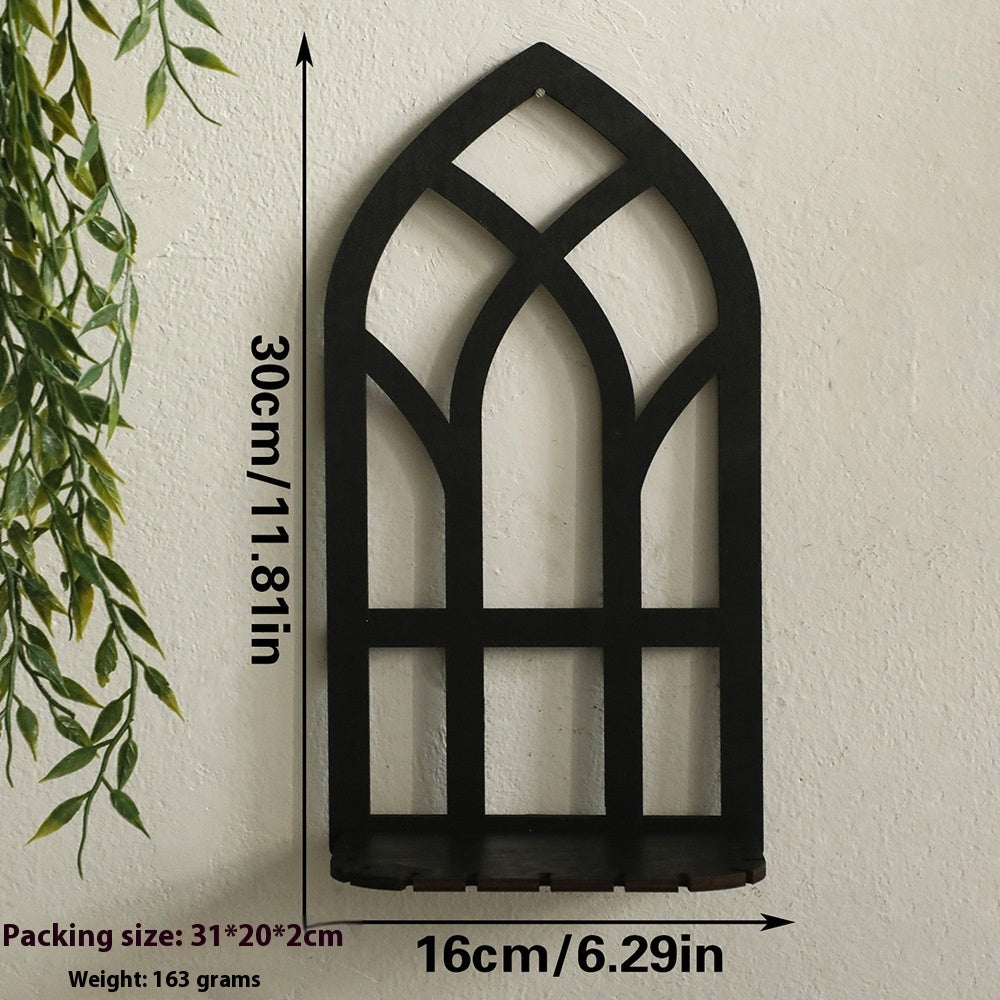 Black Gothic wall Bookself for Wall