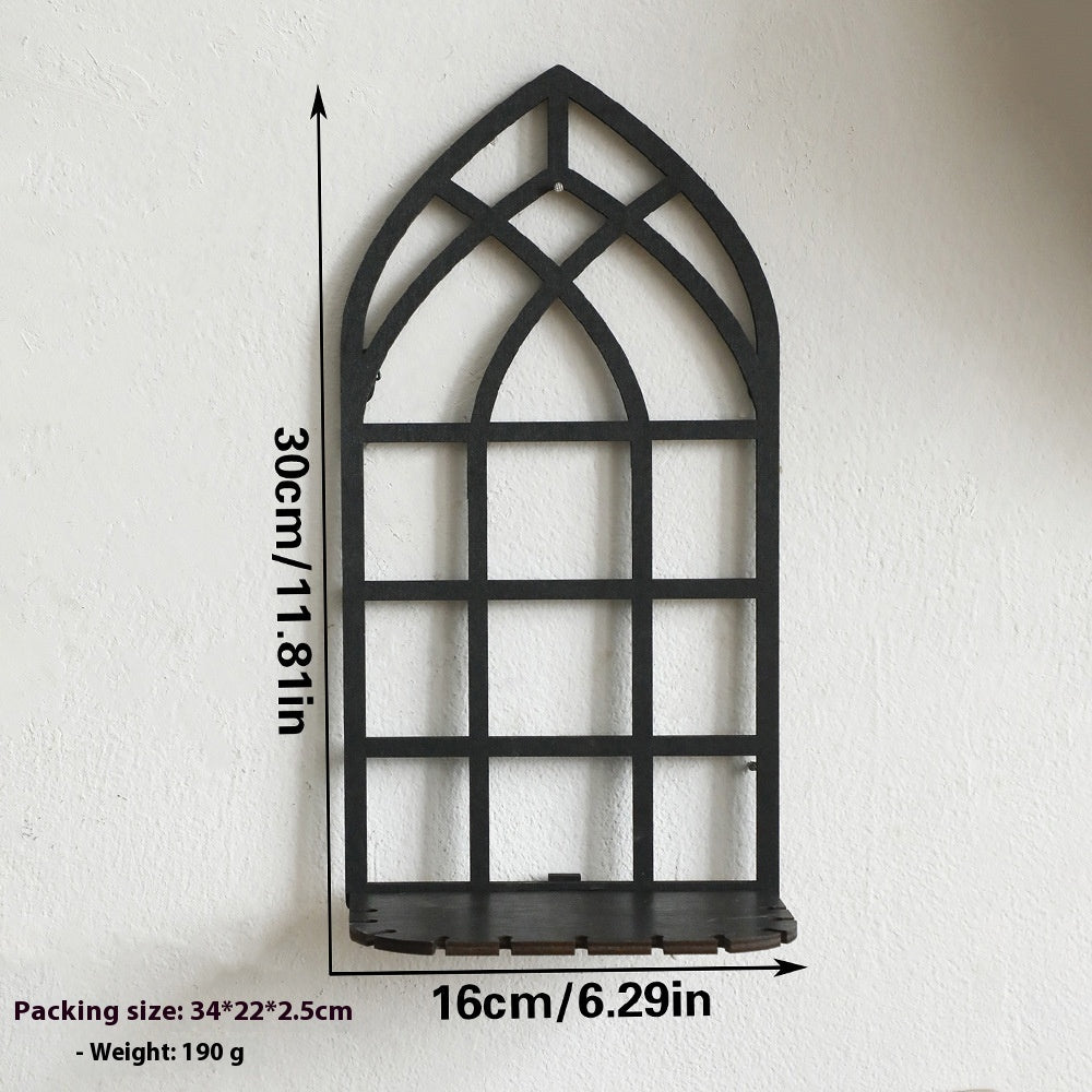 Black Gothic Bookself for Wall mounted shelves