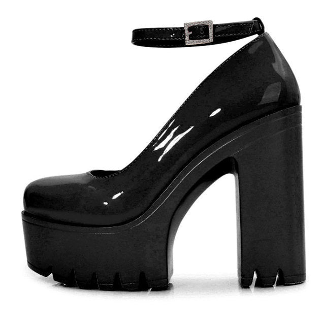 Black Gothic Lolita Heels