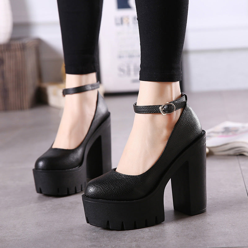 Black Gothic Lolita Heels