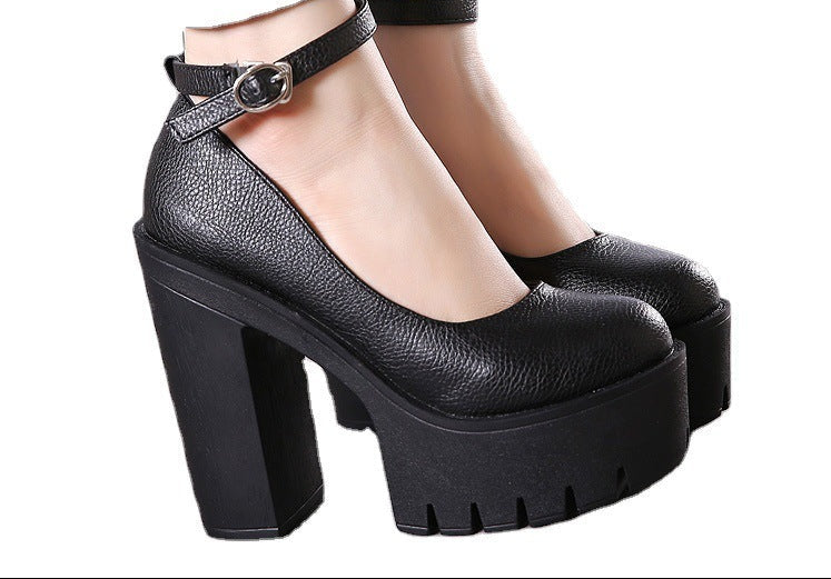 Black Gothic Lolita Heels