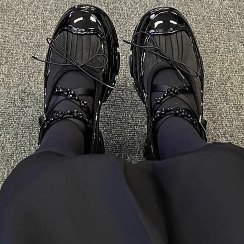 Black Gothic Lolita Shoes