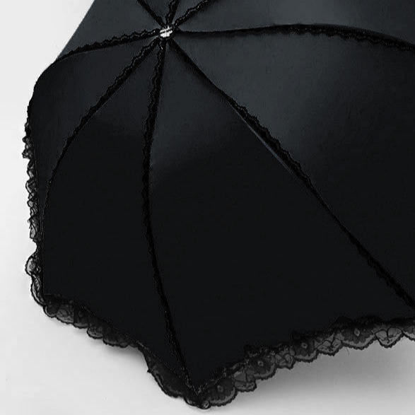 Black Gothic Parasol Womens