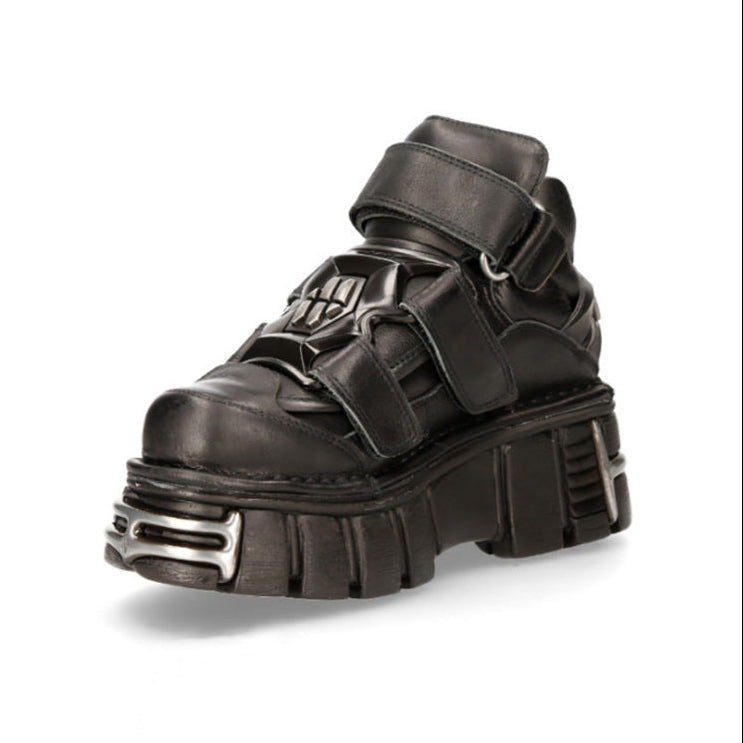 Black Goth Platform Sneakers