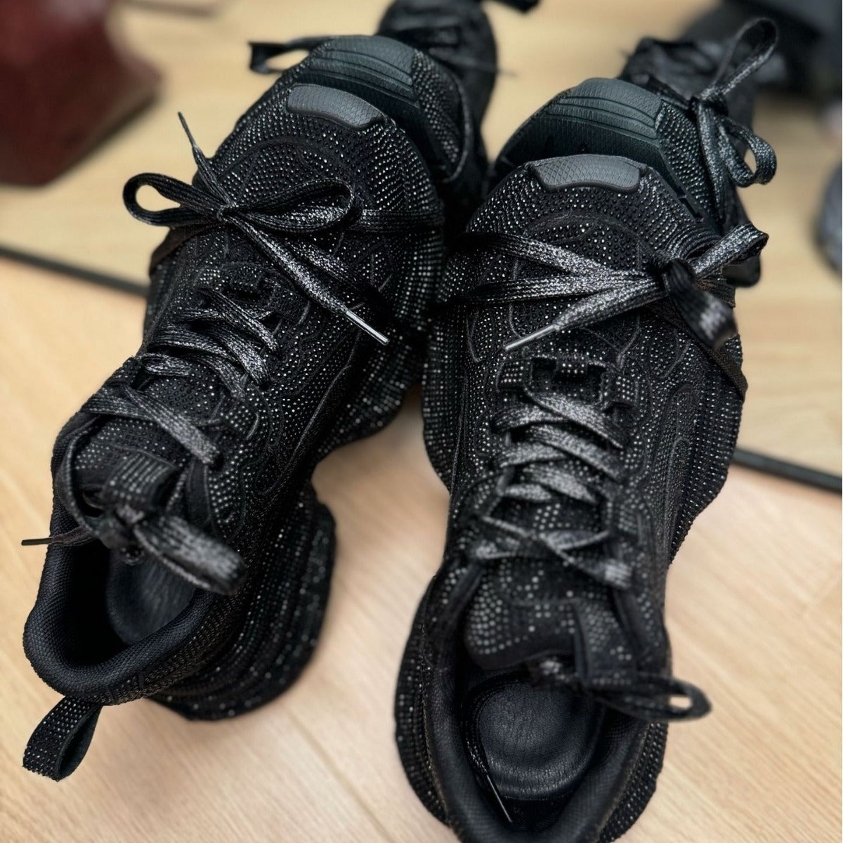 Black Goth Running Shoes Athletic Sneakers