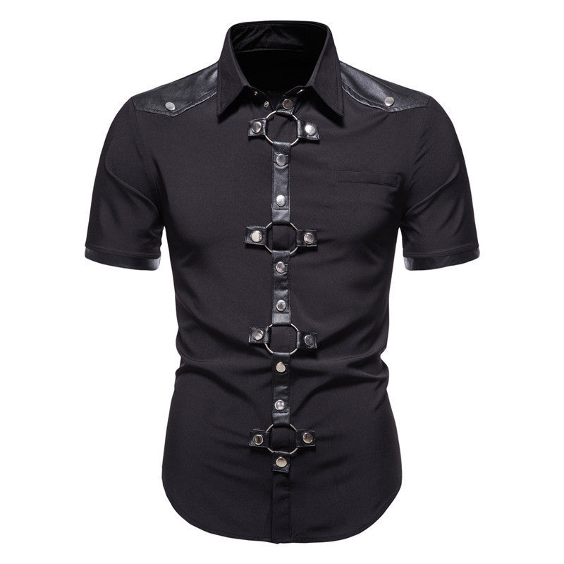 Black Gothic Short Sleeve Shirt