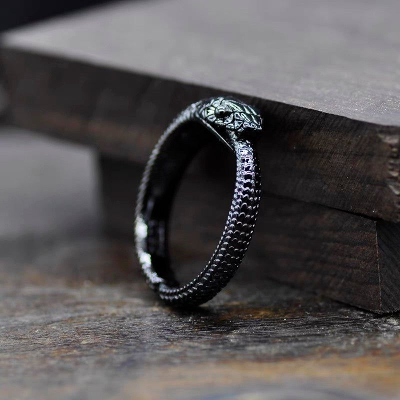 Black Gothic Snake Ring