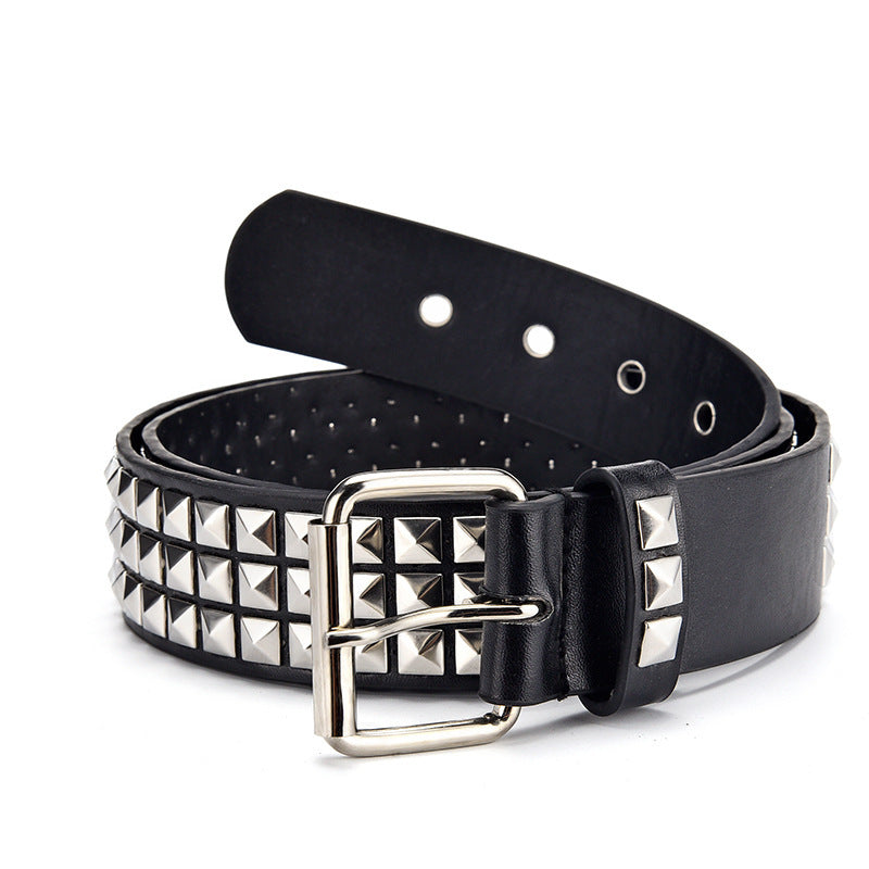 Black Gothic Studded pants Belt