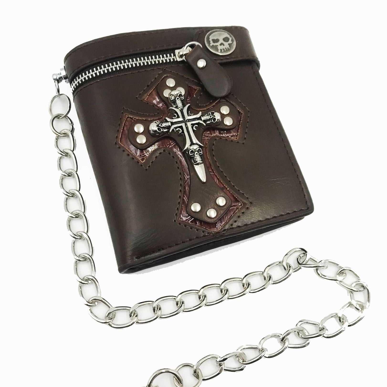 Black Gothic Wallet with Cross
