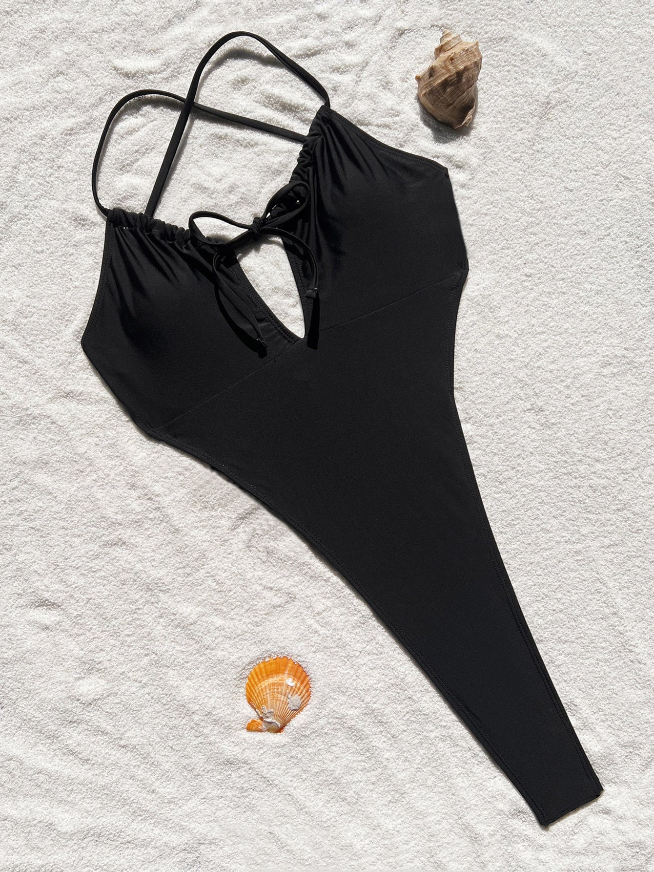 Black High Waist Swimsuit