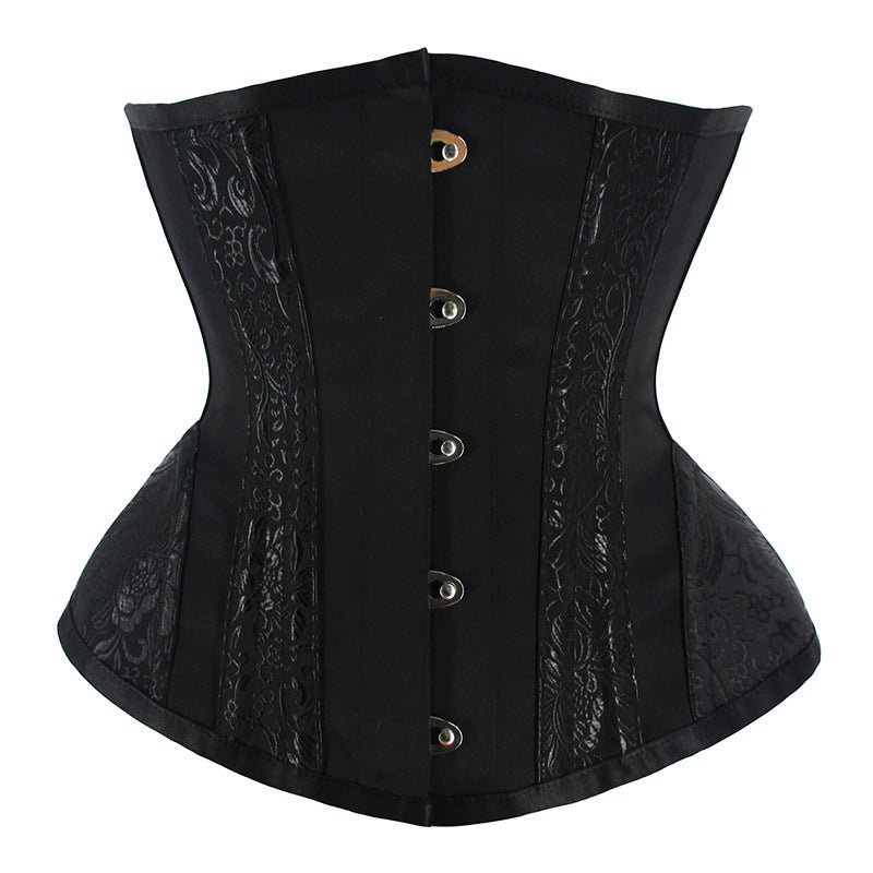 Black Hourglass Corset Embossed