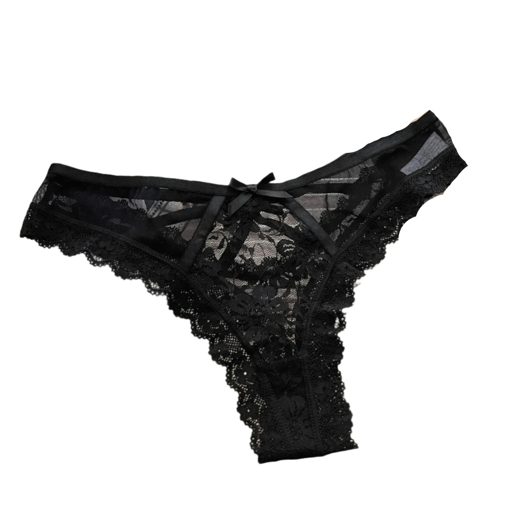 Black Lace Thong