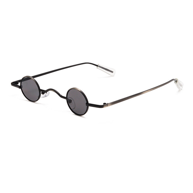 Black Mini Round Sunglasses
