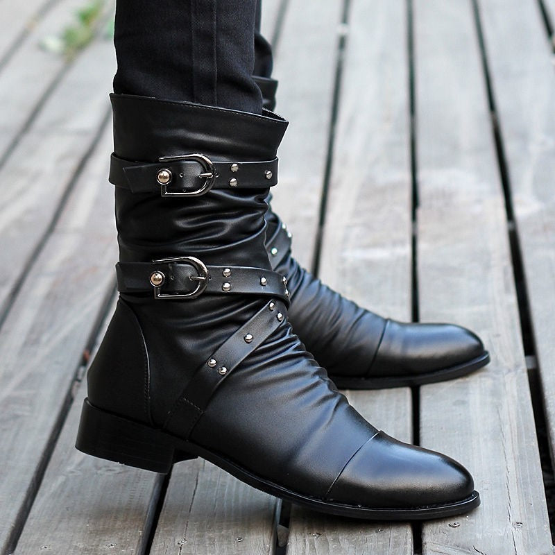 Black Pirate Boots for Men