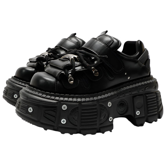 Black Punk Sneakers for Women