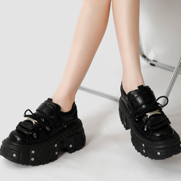 Black Punk Sneakers for Women
