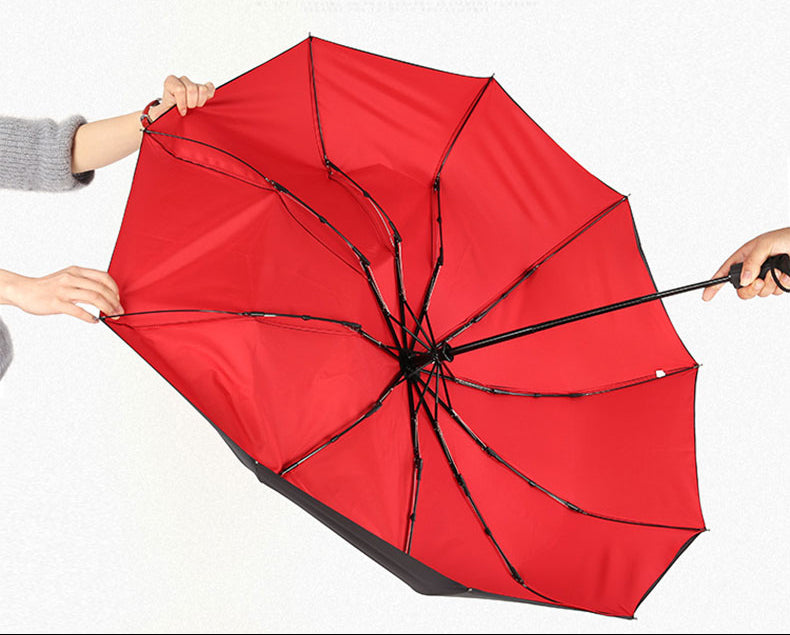 Black Red parasol Umbrella Vampire