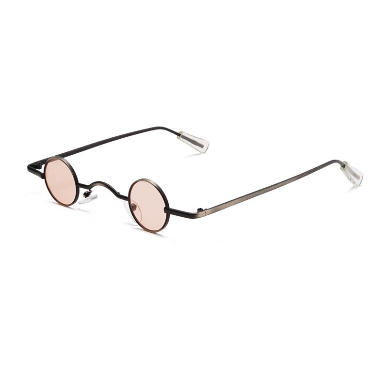 Black Mini Round Sunglasses
