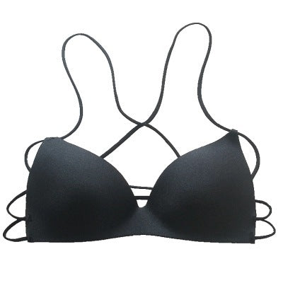 Black Seamless Gothic Bra