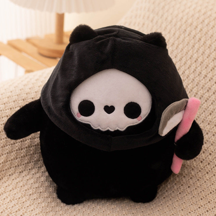 Black Skull Bear Grim Reaper Plushie