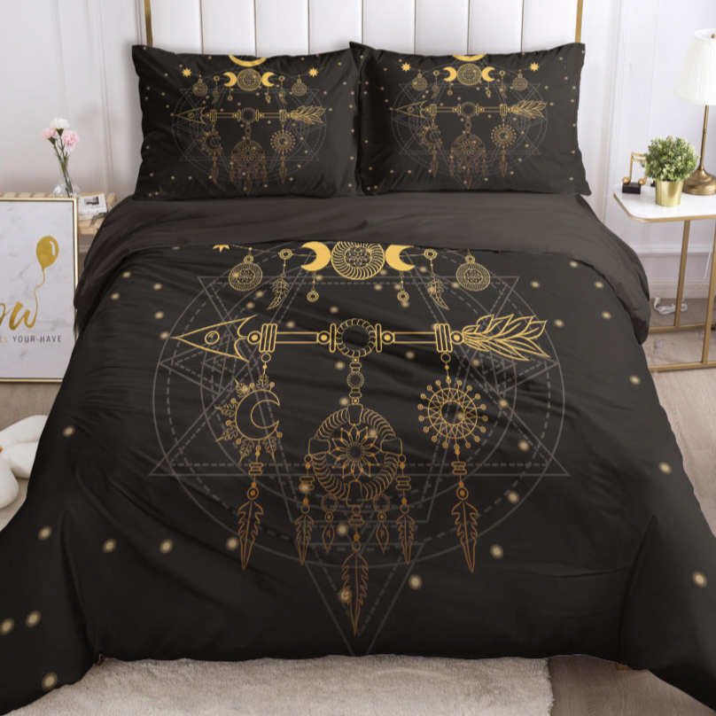 Black Witch Bedding Set